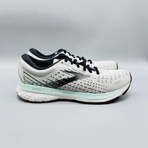 Brooks Shoes Womens 8.5 Gray Black Mint Ghost 13 Athletic Running Sneakers